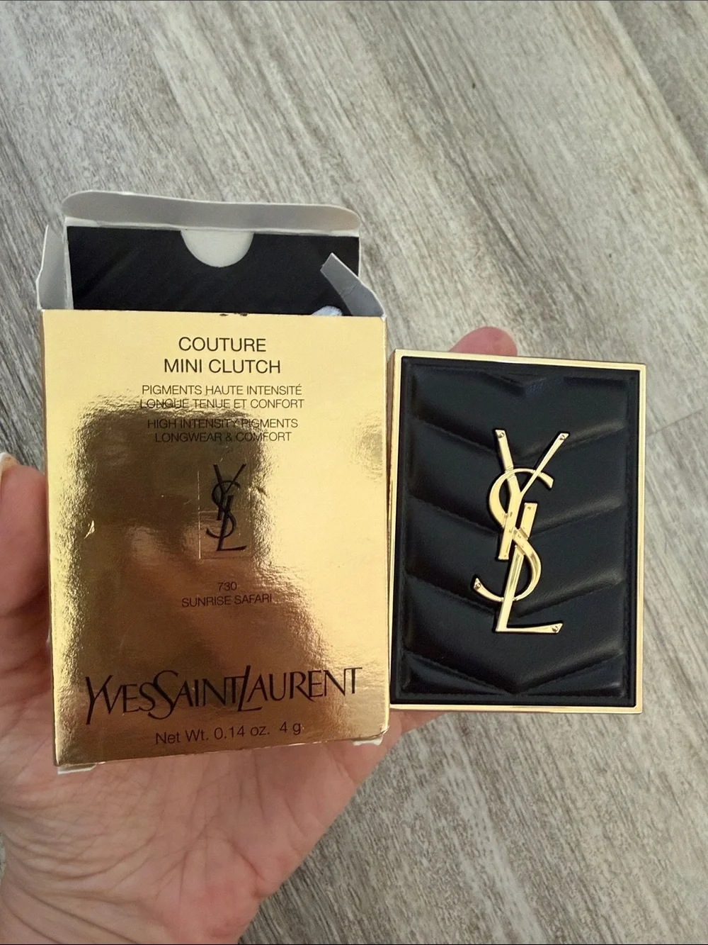 YSL couture mini clutch eyeshadow in sunrise safari $69 retail